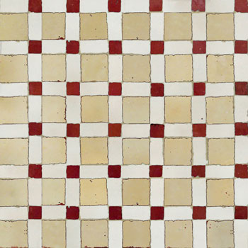 Mosaic House Moroccan tile Fes 11-1-7 Beige White Red  zellige, mosaic, zellij, field, pattern, glaze, simple, classic 